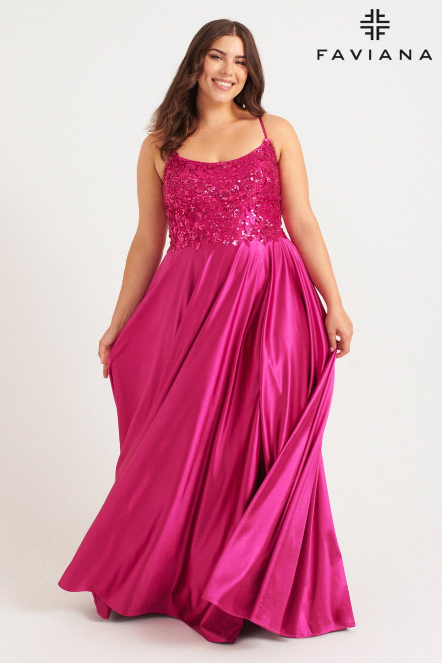 Plus Size Dresses Long Beaded A Line Formal Plus Size Prom Dress Raspberry