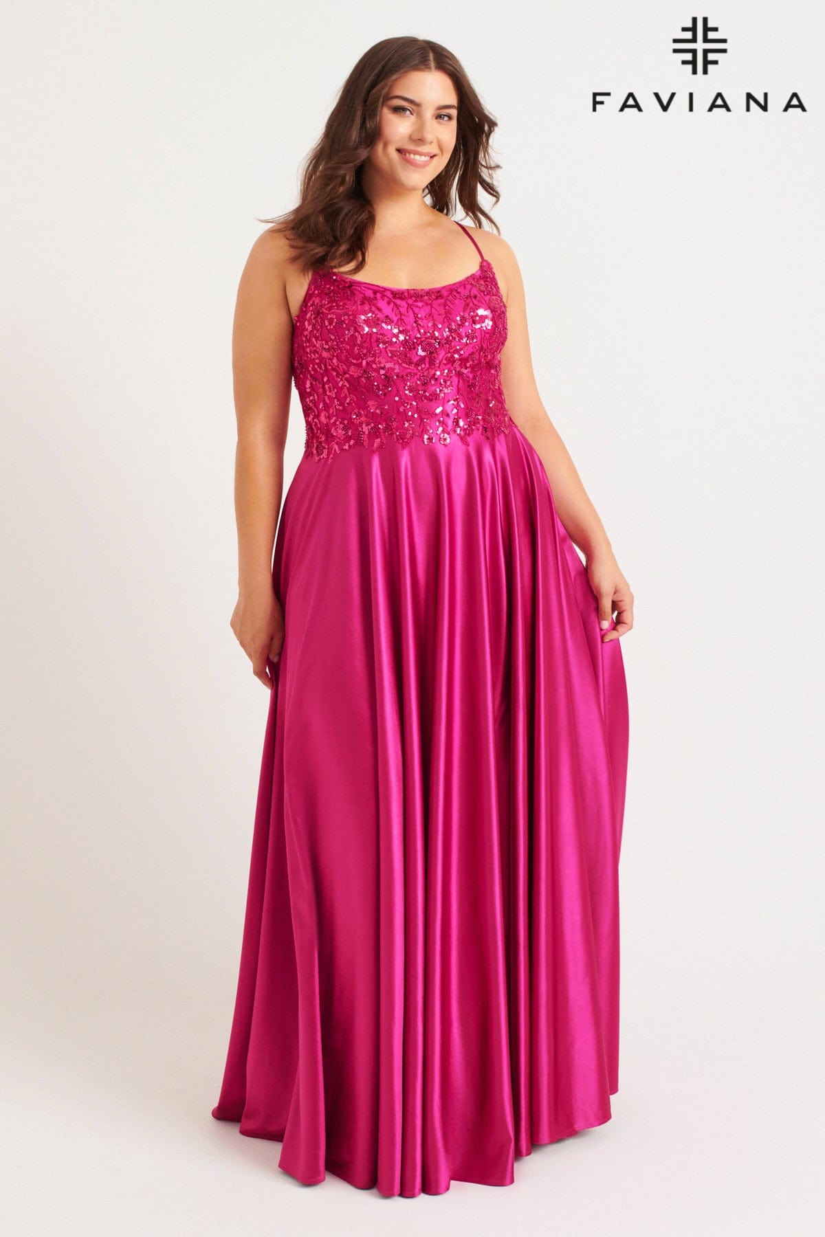 Plus Size Dresses Long Beaded A Line Formal Plus Size Prom Dress Raspberry