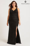 Plus Size Dresses Long Formal Fitted Plus Size Dress Black