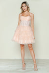 Cocktail Dresses Short A Line Homecoming Sequin Cocktail Dress Rose