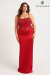Plus Size Dresses Long Plus Size Formal Corset Prom Dress Red