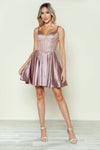 Cocktail Dresses Beaded Short Homecoming A Line Cocktail Dress Rose Gold