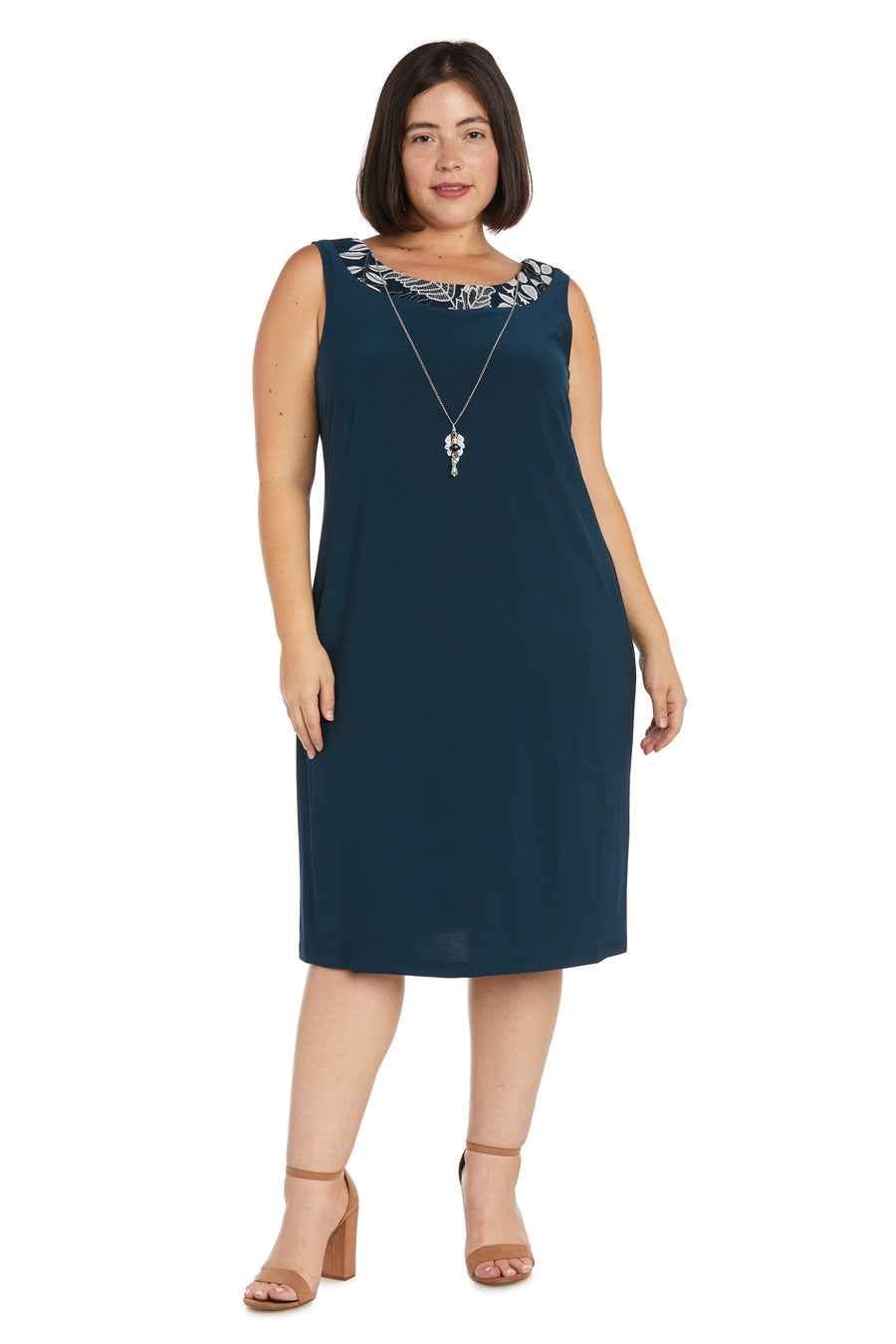 Plus Size Dresses Short Metallic Plus Size Dress Teal
