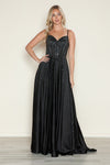 Prom Dresses Long Formal Beaded A Line Prom Dress Black