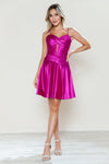 Cocktail Dresses Short A Line Homecoming Cocktail Dress Magenta