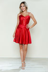Cocktail Dresses Short A Line Homecoming Cocktail Dress Red