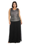 Mother of the Bride Dresses Plus Size Mother Of The Bride Dress Silver/Black