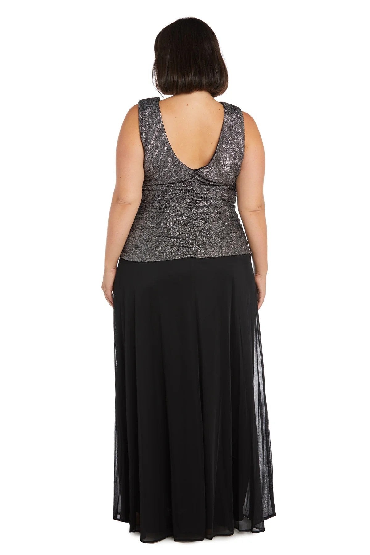 Mother of the Bride Dresses Plus Size Mother Of The Bride Dress Silver/Black