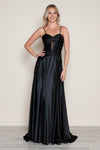Prom Dresses Prom Long Formal A Line Corset Dress Black