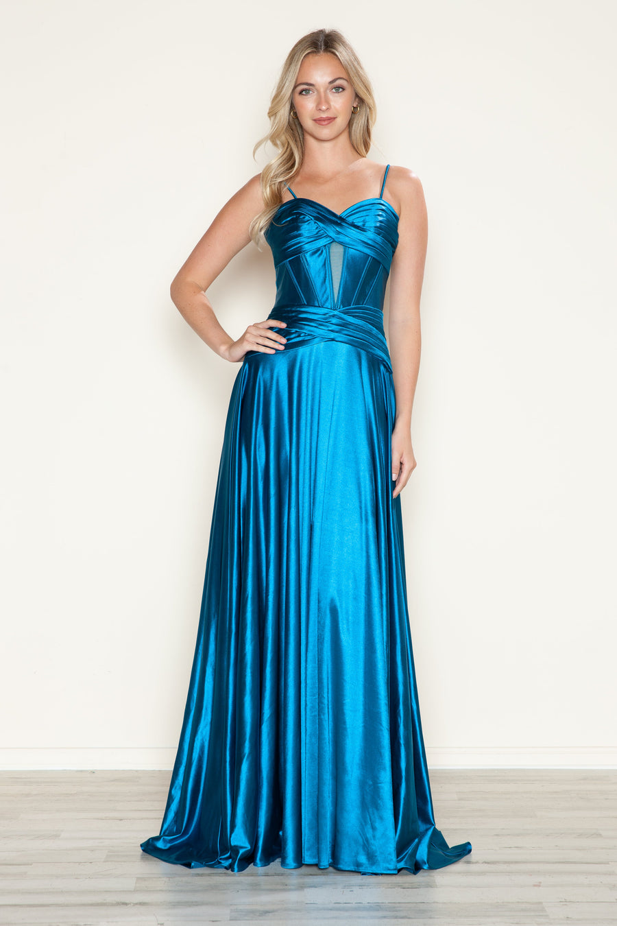 Prom Dresses Prom Long Formal A Line Corset Dress Teal