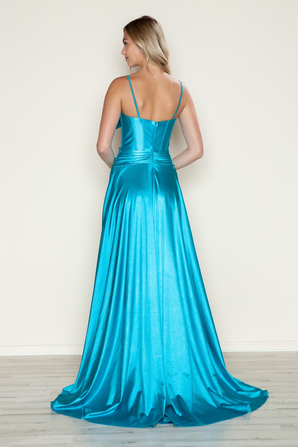 Prom Dresses Long Formal A Line Corset Prom Dress Turquoise