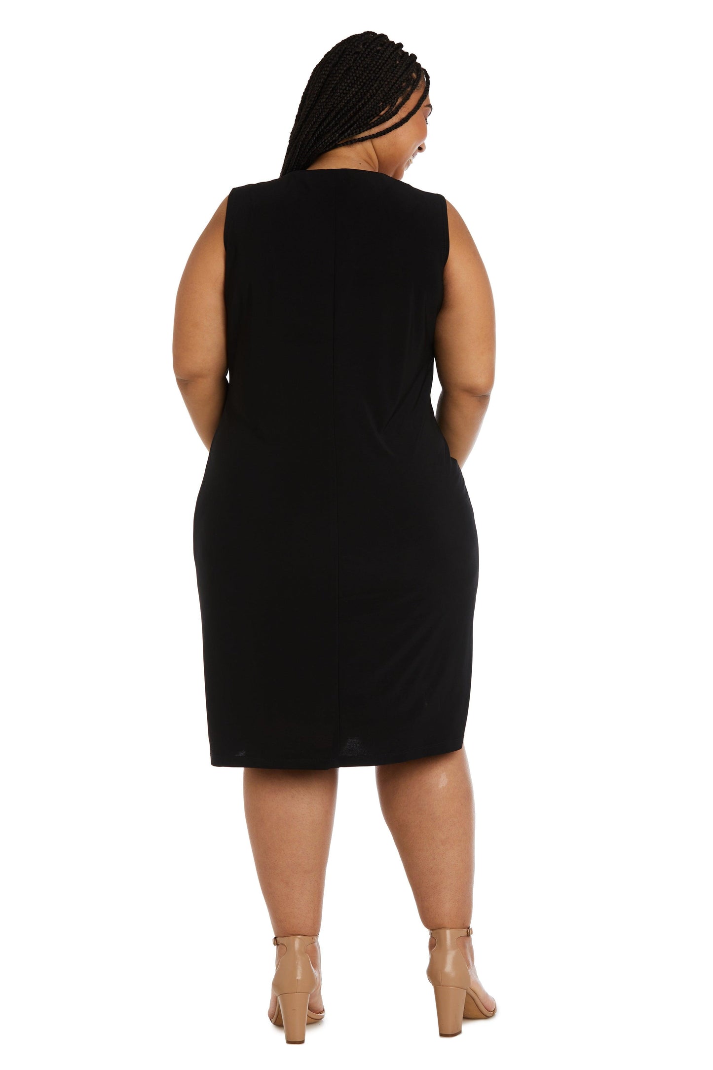 R&M Richards 9709W Plus Size Short Jacket Dress