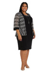 R&M Richards 9709W Plus Size Short Jacket Dress