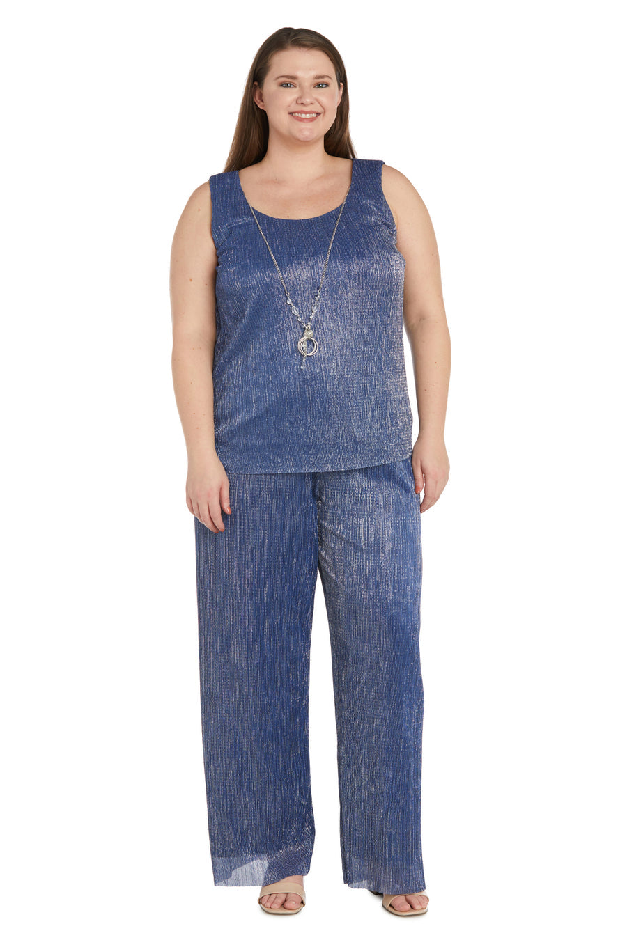 Pant Suit Three Piece Crinkle Plus Size Pantsuit Denim