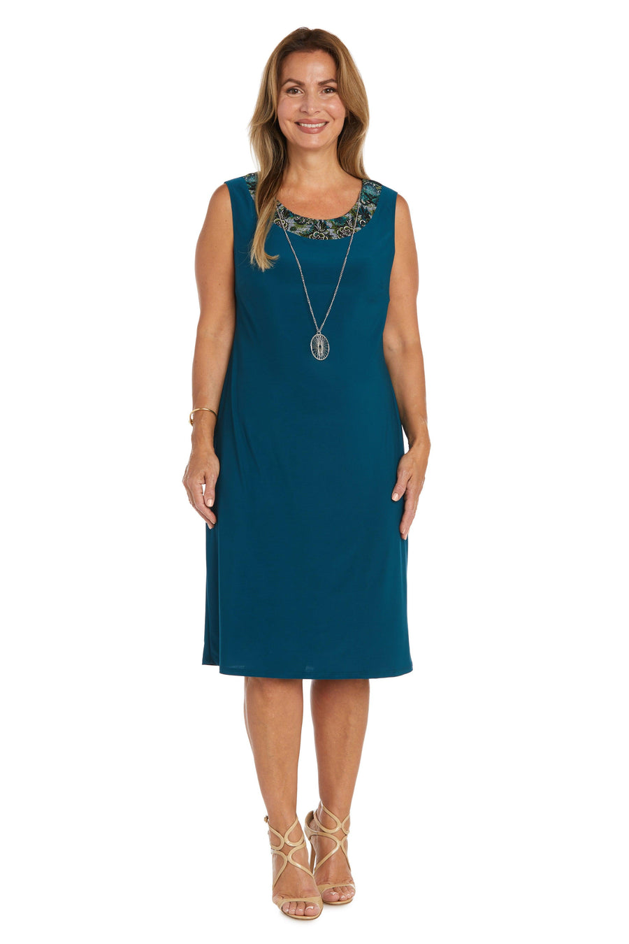 R&M Richards 9729P Short Piece Petite Jacket Dress