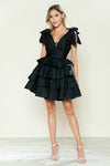 Cocktail Dresses Homecoming A Line Ruffle Short Cocktail Dress Black