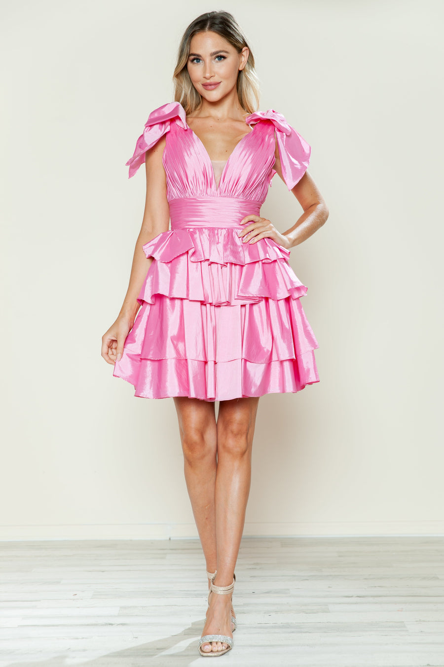Cocktail Dresses Homecoming A Line Ruffle Short Cocktail Dress Pink