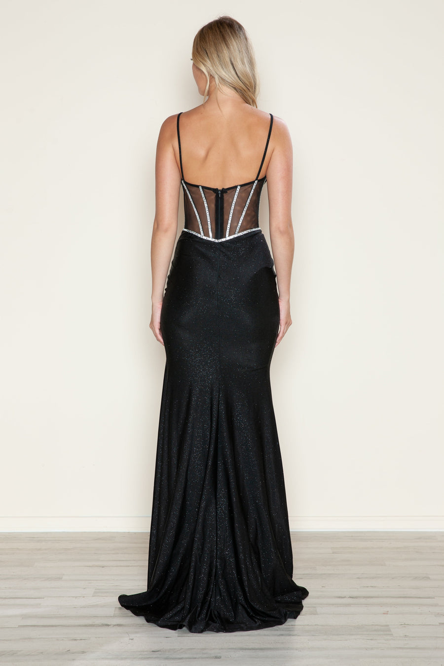 Prom Dresses Long Formal Glitter Prom Dress Black