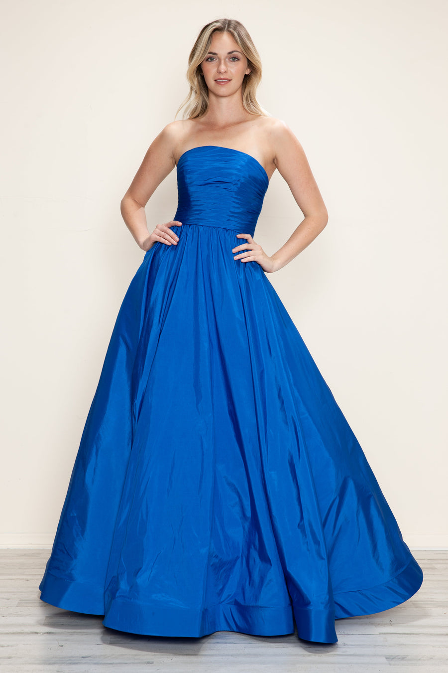 Prom Dresses A Line Long Formal Ruched Prom Dress Royal