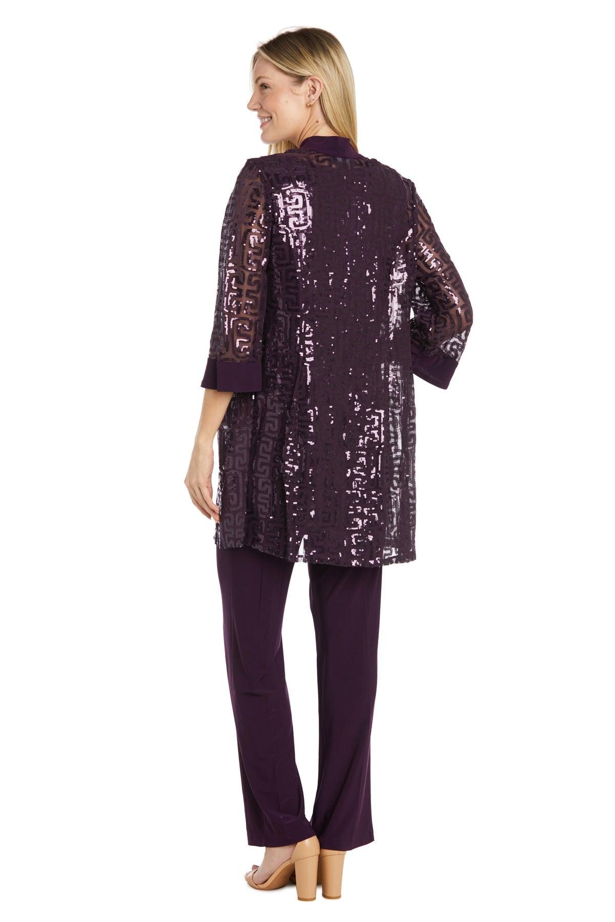 R&M Richards RM9761W Sequined Formal Pantsuit