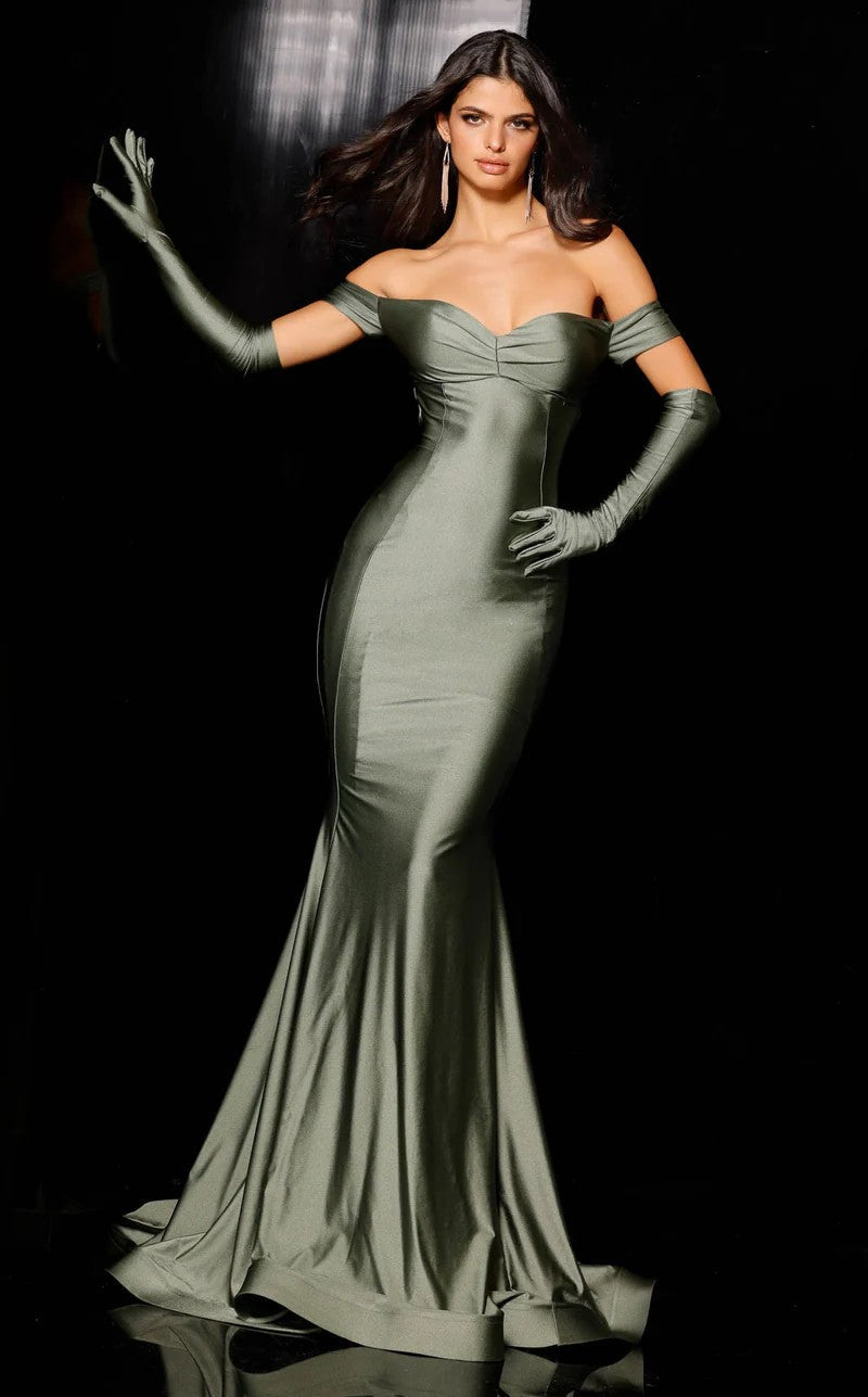 Prom Dresses Long Fitted Evening Formal Prom Dress Olive