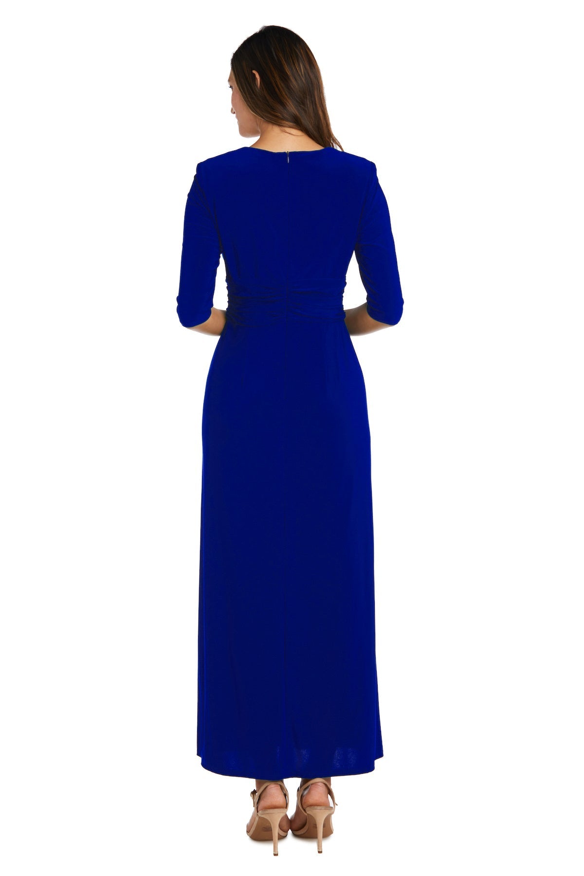 Formal Dresses Long Wrap Gown Formal Evening Dress Electric Blue