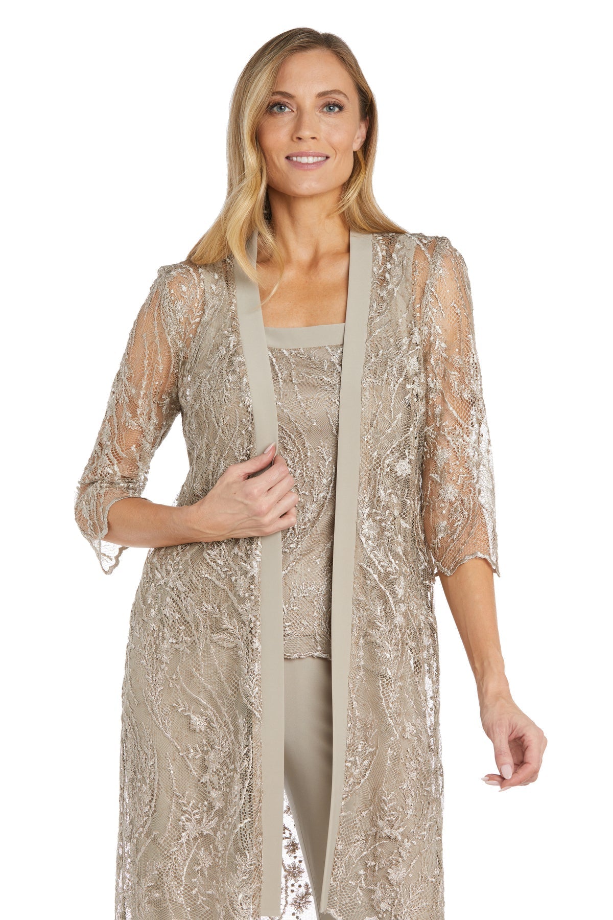 بدلة رسمية من قطعتين من R&M Richards 9862، لونها شامبانيا 18، للبيع