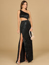 Prom Dresses Formal Long Beaded Fringe Prom Dress Black
