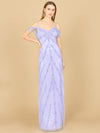 Prom Dresses Prom Long Beaded Fringe Formal Dress Blue Iris
