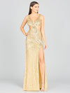Prom Dresses Prom Long Formal Sequin Slit Dress Gold