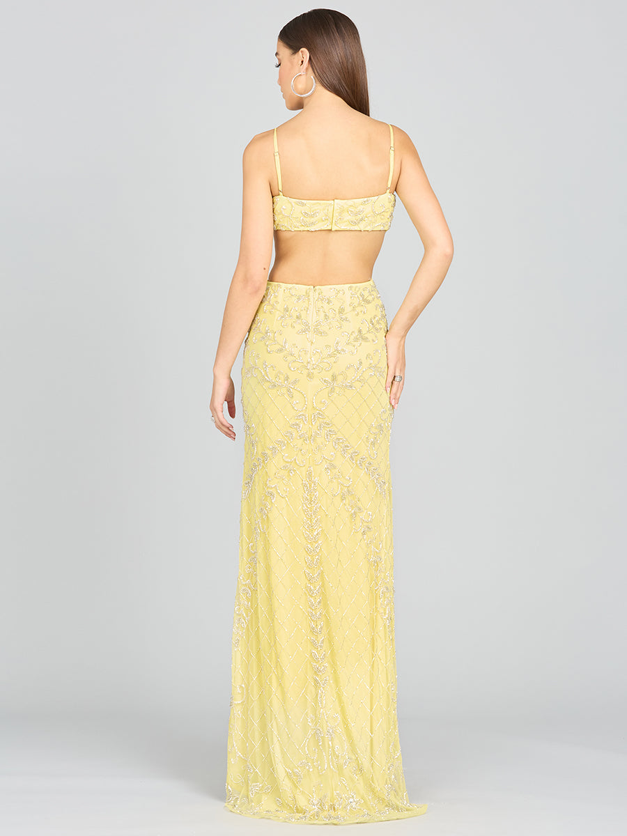 Prom Dresses Long Formal Beaded Prom Dress Lemon