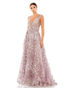 Prom Dresses Beaded A Line Long Formal Prom Gown Lilac