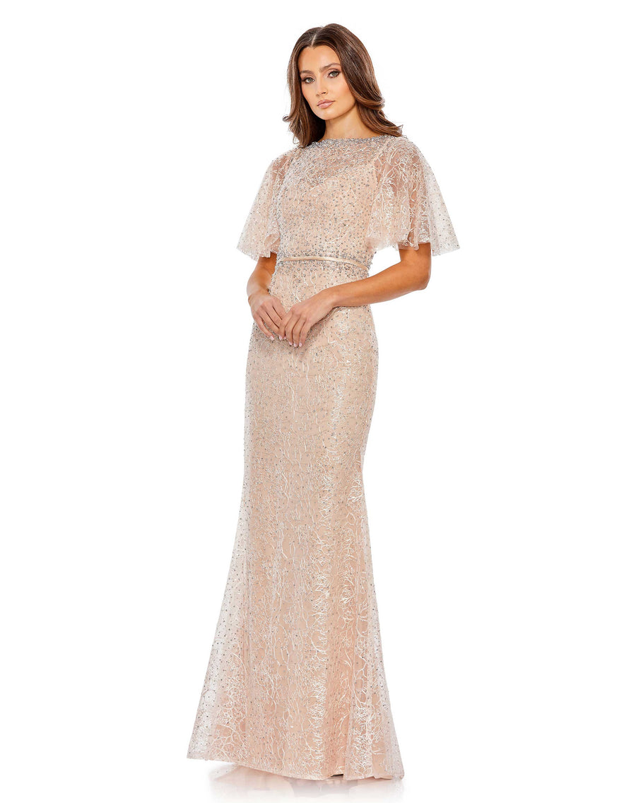 Formal Dresses Long Formal Trumpet Gown Blush