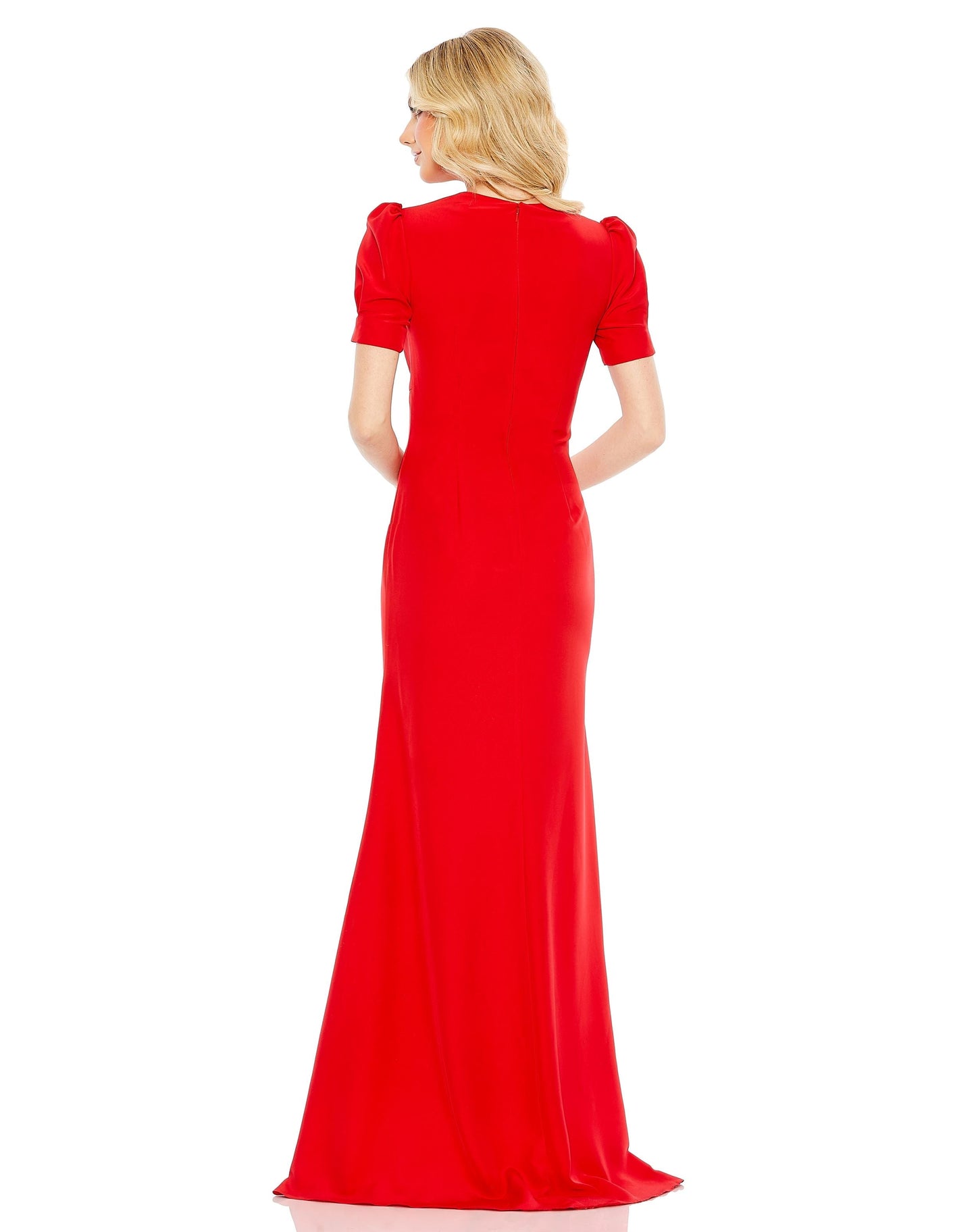 Prom Dresses Fitted Cut Out Long Formal Prom Dress Red