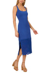 Cocktail Dresses Fitted Short Cocktail Midi Dress Cobalt