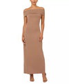 Formal Dresses Fitted Long Formal Evening Dress Taupe