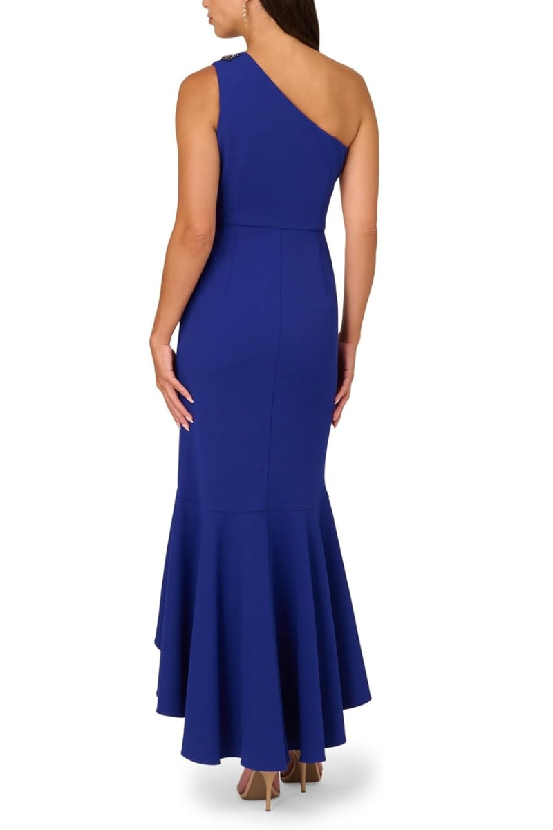Prom Dresses Prom Ruffle Long Formal Beaded Dress Royal Sapphire