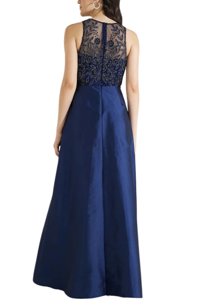 Formal Dresses Formal Long Beaded Evening Dress Light Navy