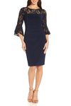 Cocktail Dresses Short  Cocktail Sequin Lace Fitted Dress Midnight