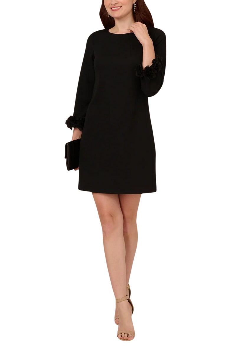 Cocktail Dresses Short Ruffle Sleeve Cocktail Dress Black