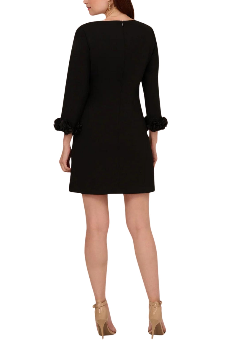 Cocktail Dresses Short Ruffle Sleeve Cocktail Dress Black