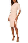 Cocktail Dresses Short Fitted Slit Cocktail Knee Length Dress Joyful Blush