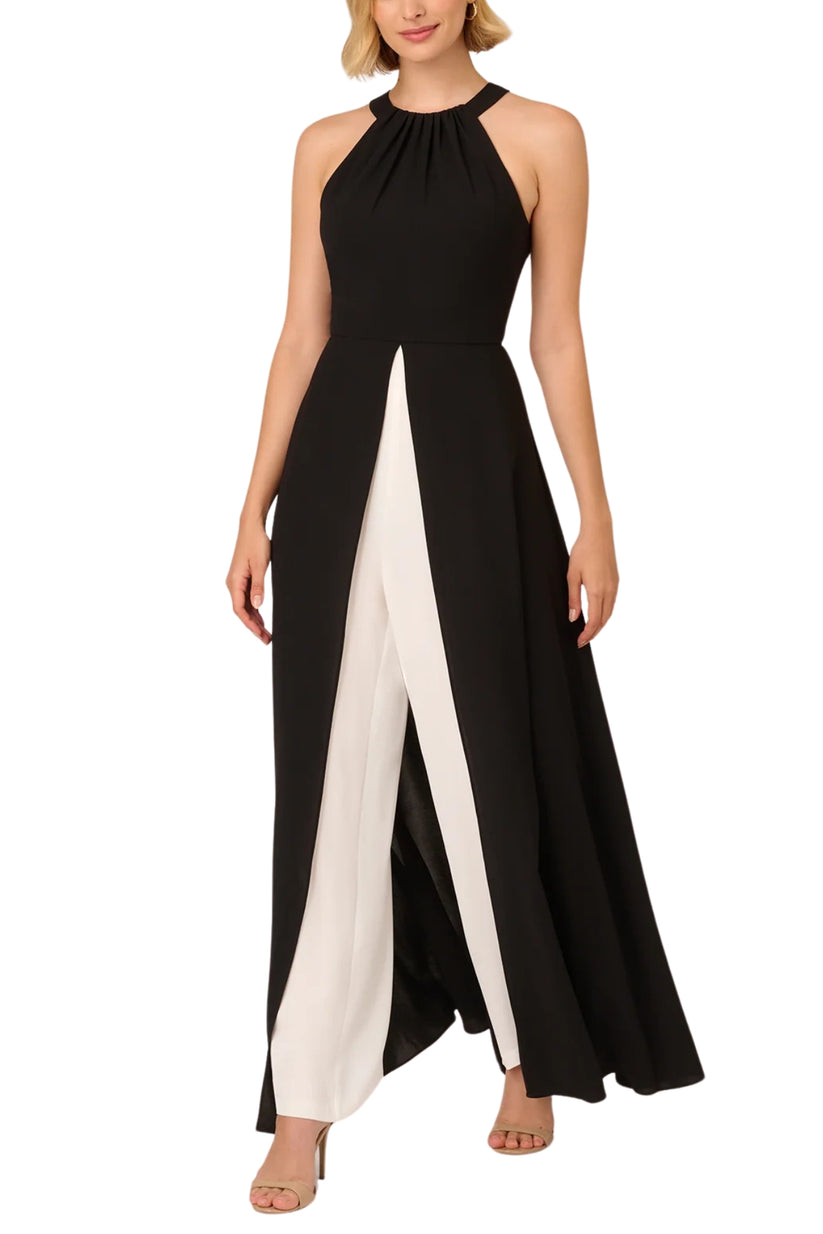 Jumpsuit Long Formal Wide Leg Jumpsuit Black Ivory