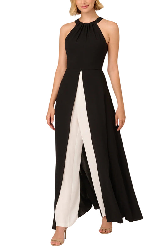 Jumpsuit Long Formal Wide Leg Jumpsuit Black Ivory