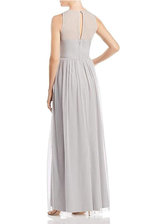 Formal Dresses Long Formal A Line Evening Dress Bridal Silver