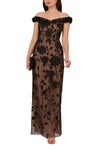 Formal Dresses Long Fitted Beaded Sequin Formal Dress Black Rose Gold