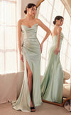 Prom Dresses Formal Long Fitted Evening Prom Dress Sage