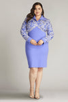 Cocktail Dresses Short Long Sleeve Fitted Plus Size Cocktail Dress Lilac