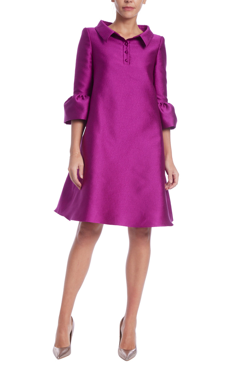 Cocktail Dresses A Line Short Cocktail Button Dress Purple