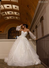 Wedding Dresses Long Floral Beaded Wedding Dress Ivory